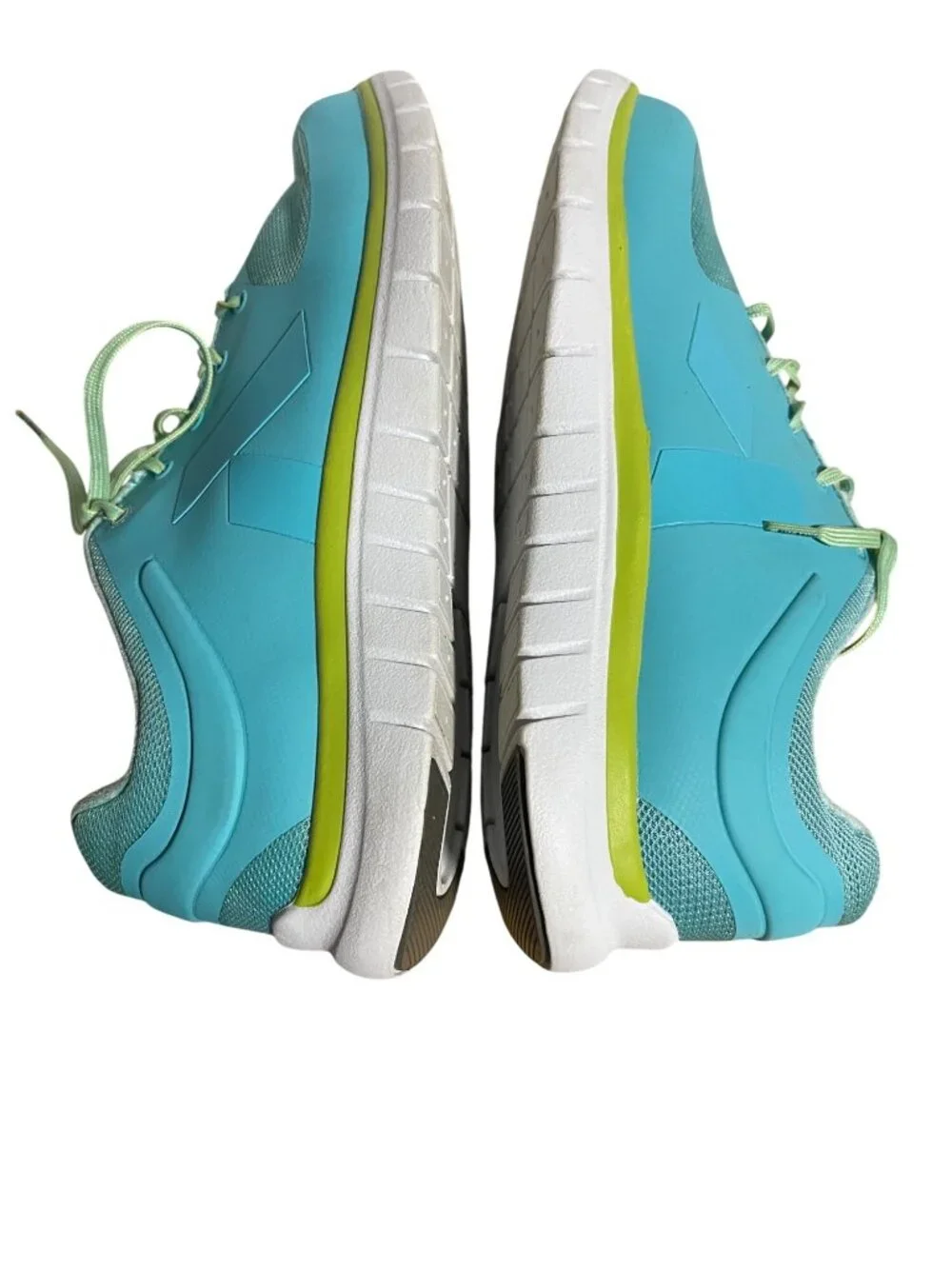 Anodyne No 23 Sport Runner Womens Sneakers US 8.5W Aqua & Lime